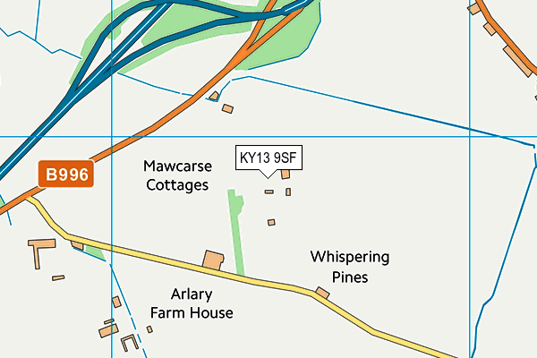 KY13 9SF map - OS VectorMap District (Ordnance Survey) KY13 9SF map - OS VectorMap District (Ordnance Survey)