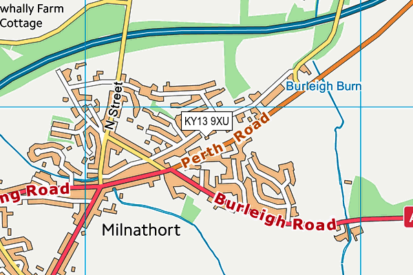 KY13 9XU map - OS VectorMap District (Ordnance Survey)