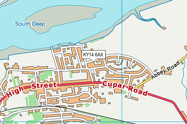 KY14 6AX map - OS VectorMap District (Ordnance Survey) KY14 6AX map - OS VectorMap District (Ordnance Survey)