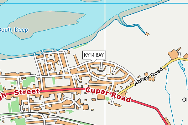 KY14 6AY map - OS VectorMap District (Ordnance Survey) KY14 6AY map - OS VectorMap District (Ordnance Survey)