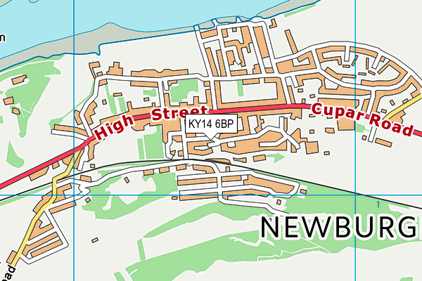 KY14 6BP map - OS VectorMap District (Ordnance Survey)