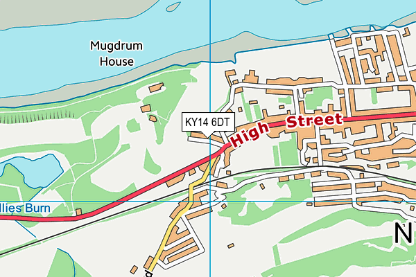 KY14 6DT map - OS VectorMap District (Ordnance Survey)