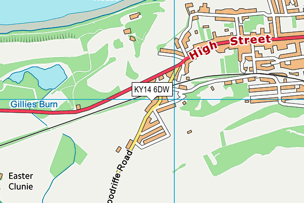 KY14 6DW map - OS VectorMap District (Ordnance Survey) KY14 6DW map - OS VectorMap District (Ordnance Survey)