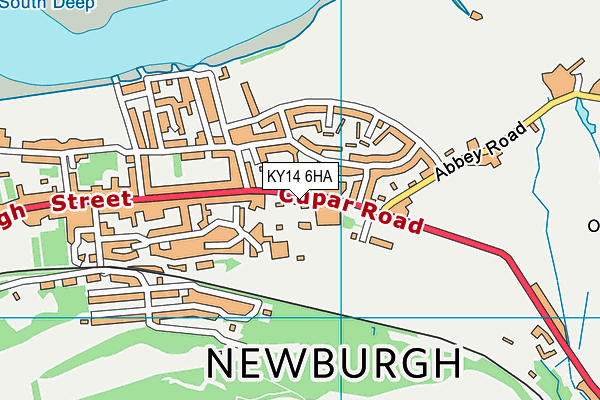 KY14 6HA map - OS VectorMap District (Ordnance Survey)