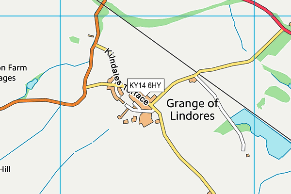 KY14 6HY map - OS VectorMap District (Ordnance Survey) KY14 6HY map - OS VectorMap District (Ordnance Survey)