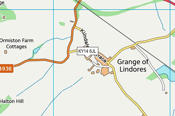 KY14 6JL map - OS VectorMap District (Ordnance Survey) KY14 6JL map - OS VectorMap District (Ordnance Survey)