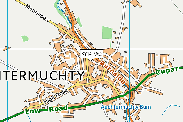 KY14 7AQ map - OS VectorMap District (Ordnance Survey) KY14 7AQ map - OS VectorMap District (Ordnance Survey)