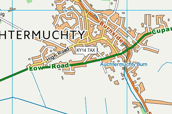 KY14 7AX map - OS VectorMap District (Ordnance Survey) KY14 7AX map - OS VectorMap District (Ordnance Survey)
