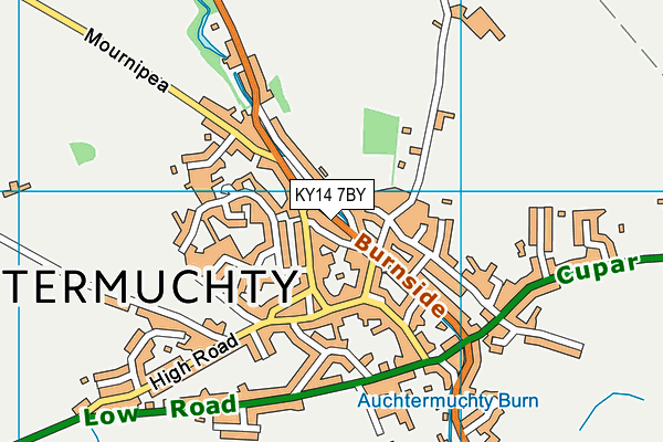 KY14 7BY map - OS VectorMap District (Ordnance Survey) KY14 7BY map - OS VectorMap District (Ordnance Survey)