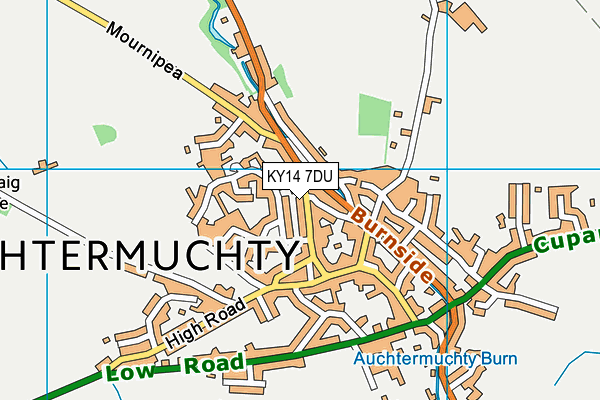 KY14 7DU map - OS VectorMap District (Ordnance Survey)