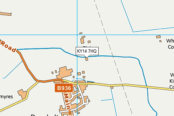 KY14 7HQ map - OS VectorMap District (Ordnance Survey) KY14 7HQ map - OS VectorMap District (Ordnance Survey)