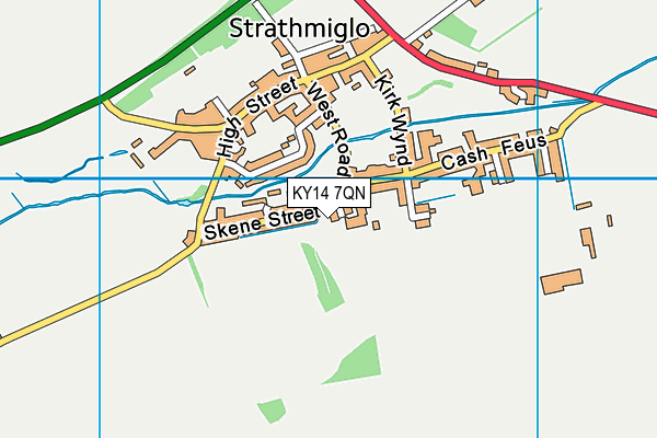 KY14 7QN map - OS VectorMap District (Ordnance Survey)