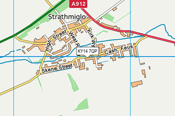 KY14 7QP map - OS VectorMap District (Ordnance Survey) KY14 7QP map - OS VectorMap District (Ordnance Survey)