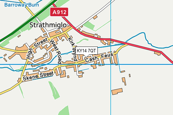 KY14 7QT map - OS VectorMap District (Ordnance Survey) KY14 7QT map - OS VectorMap District (Ordnance Survey)