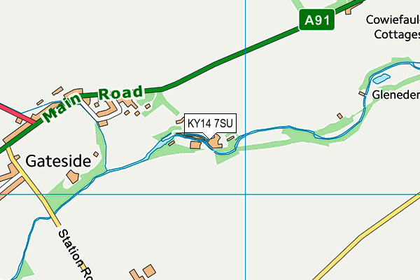 KY14 7SU map - OS VectorMap District (Ordnance Survey) KY14 7SU map - OS VectorMap District (Ordnance Survey)
