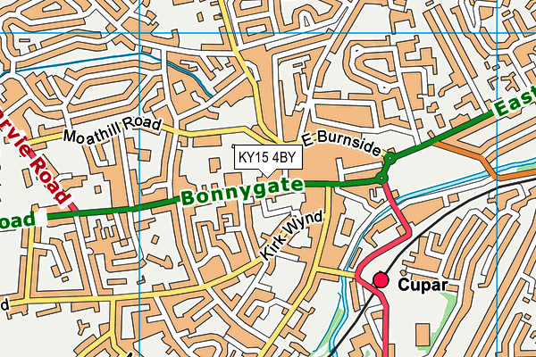 KY15 4BY map - OS VectorMap District (Ordnance Survey) KY15 4BY map - OS VectorMap District (Ordnance Survey)