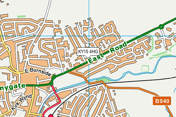 KY15 4HG map - OS VectorMap District (Ordnance Survey)
