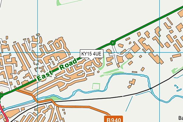 KY15 4UE map - OS VectorMap District (Ordnance Survey) KY15 4UE map - OS VectorMap District (Ordnance Survey)