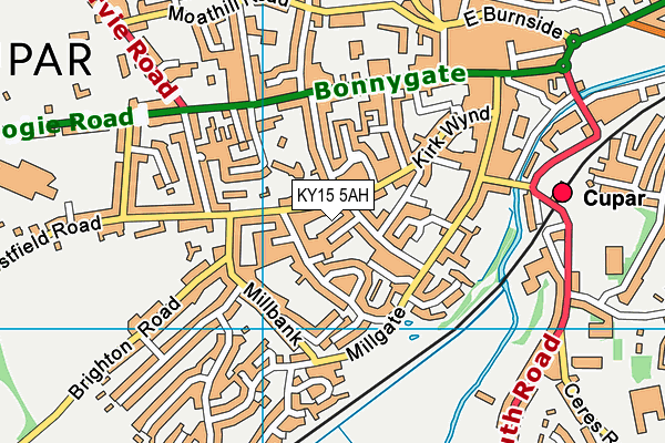 KY15 5AH map - OS VectorMap District (Ordnance Survey) KY15 5AH map - OS VectorMap District (Ordnance Survey)