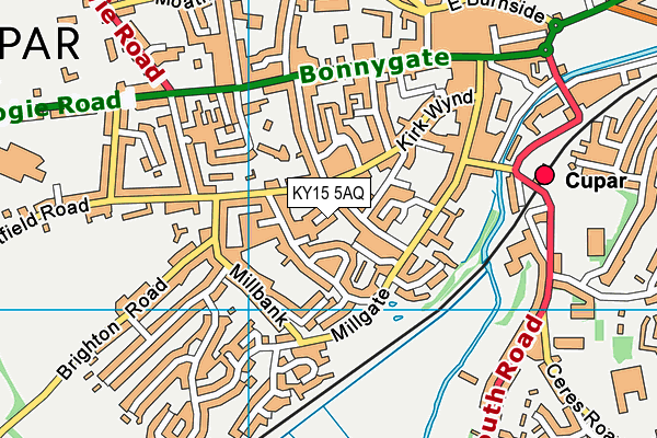 KY15 5AQ map - OS VectorMap District (Ordnance Survey)