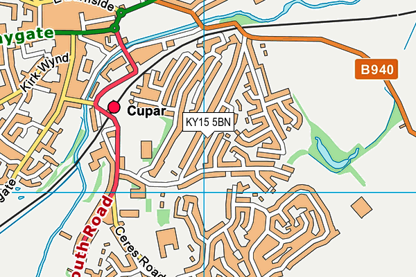 KY15 5BN map - OS VectorMap District (Ordnance Survey) KY15 5BN map - OS VectorMap District (Ordnance Survey)