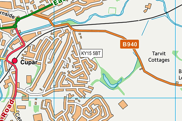 KY15 5BT map - OS VectorMap District (Ordnance Survey) KY15 5BT map - OS VectorMap District (Ordnance Survey)