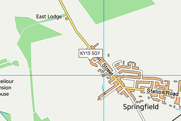 KY15 5GY map - OS VectorMap District (Ordnance Survey) KY15 5GY map - OS VectorMap District (Ordnance Survey)