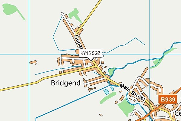KY15 5GZ map - OS VectorMap District (Ordnance Survey)