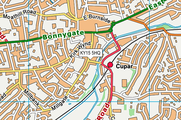 KY15 5HQ map - OS VectorMap District (Ordnance Survey)