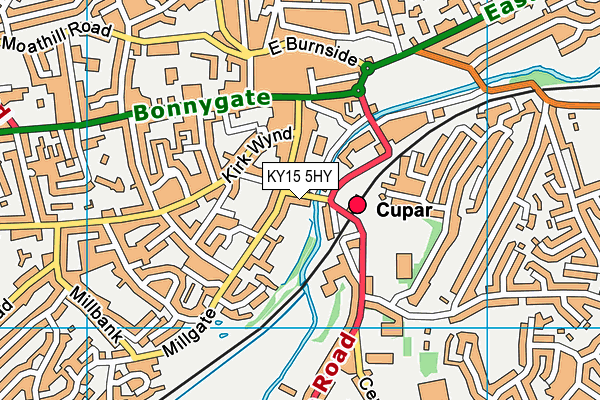 KY15 5HY map - OS VectorMap District (Ordnance Survey)