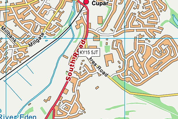 KY15 5JT map - OS VectorMap District (Ordnance Survey)