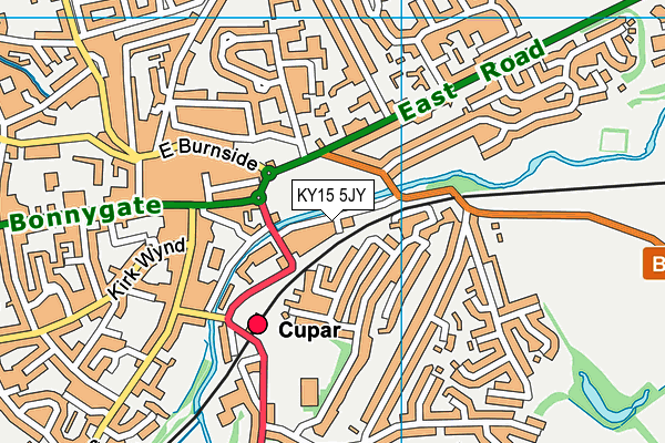 KY15 5JY map - OS VectorMap District (Ordnance Survey)