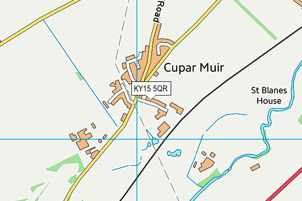 KY15 5QR map - OS VectorMap District (Ordnance Survey)
