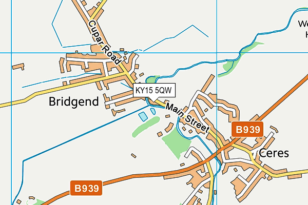 KY15 5QW map - OS VectorMap District (Ordnance Survey)