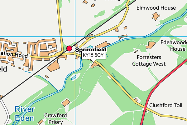 KY15 5QY map - OS VectorMap District (Ordnance Survey)