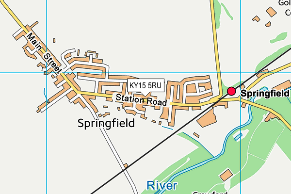 KY15 5RU map - OS VectorMap District (Ordnance Survey)