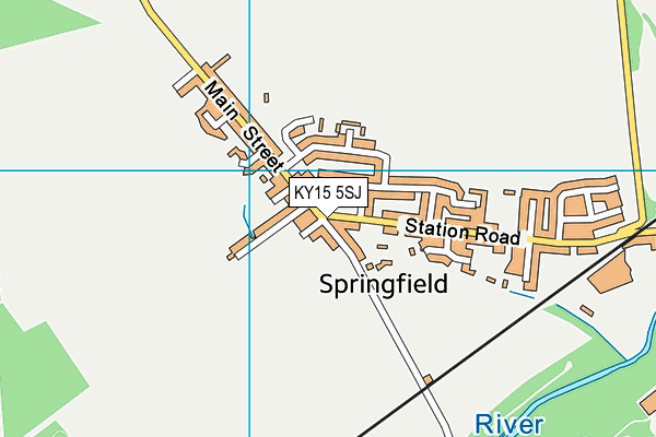 KY15 5SJ map - OS VectorMap District (Ordnance Survey)