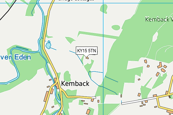 KY15 5TN map - OS VectorMap District (Ordnance Survey) KY15 5TN map - OS VectorMap District (Ordnance Survey)