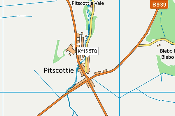 KY15 5TQ map - OS VectorMap District (Ordnance Survey)