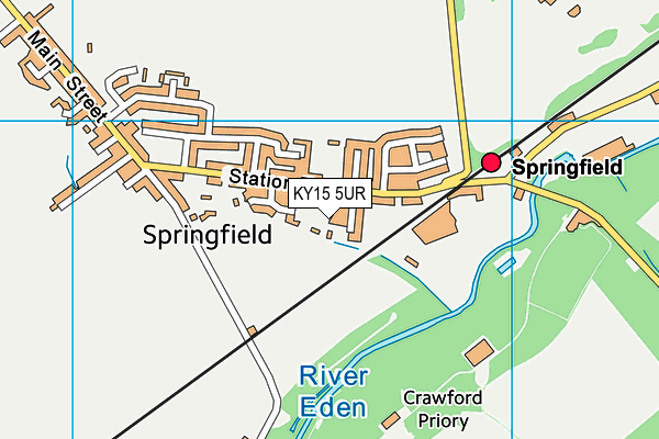 KY15 5UR map - OS VectorMap District (Ordnance Survey)