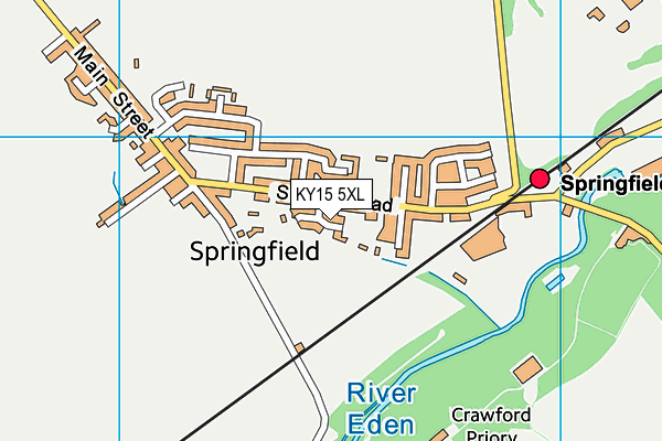 KY15 5XL map - OS VectorMap District (Ordnance Survey)