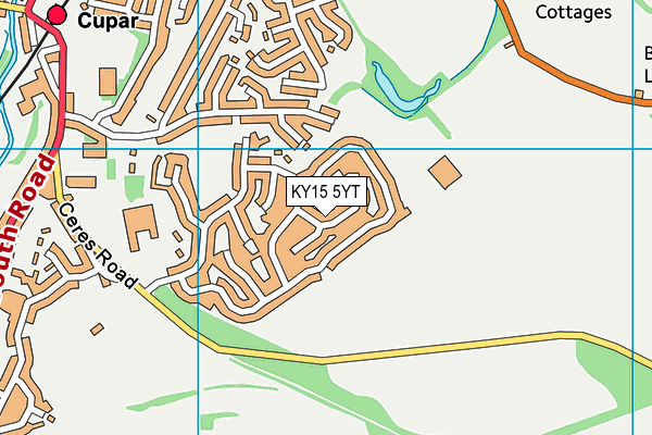 KY15 5YT map - OS VectorMap District (Ordnance Survey)