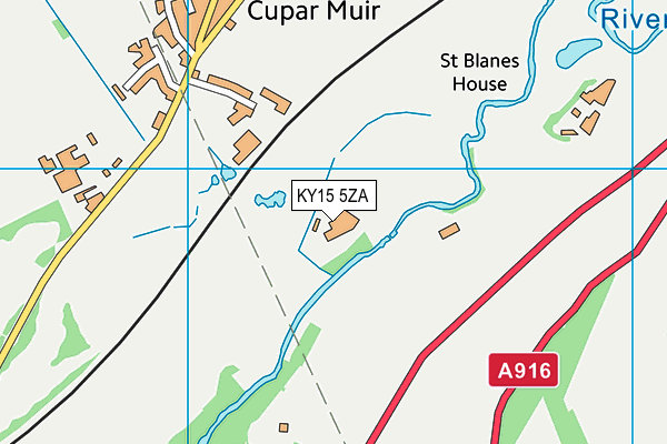 KY15 5ZA map - OS VectorMap District (Ordnance Survey)