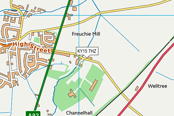 KY15 7HZ map - OS VectorMap District (Ordnance Survey) KY15 7HZ map - OS VectorMap District (Ordnance Survey)