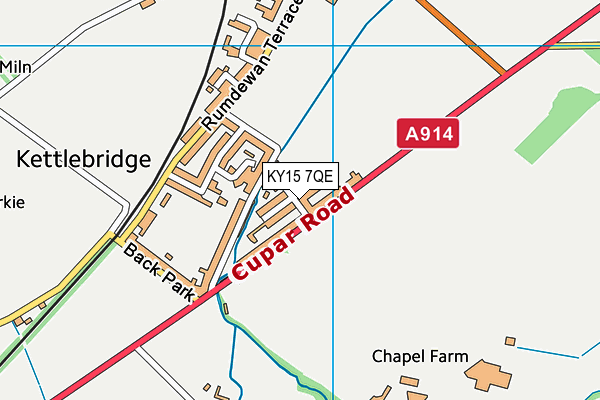 KY15 7QE map - OS VectorMap District (Ordnance Survey) KY15 7QE map - OS VectorMap District (Ordnance Survey)