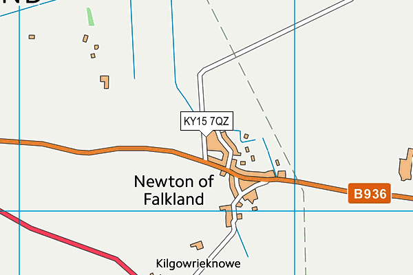 KY15 7QZ map - OS VectorMap District (Ordnance Survey)