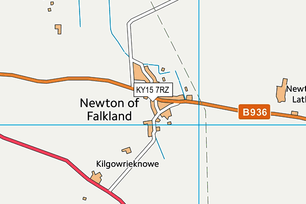 KY15 7RZ map - OS VectorMap District (Ordnance Survey)