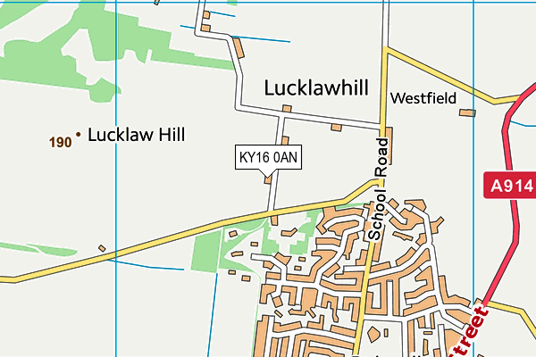 KY16 0AN map - OS VectorMap District (Ordnance Survey) KY16 0AN map - OS VectorMap District (Ordnance Survey)