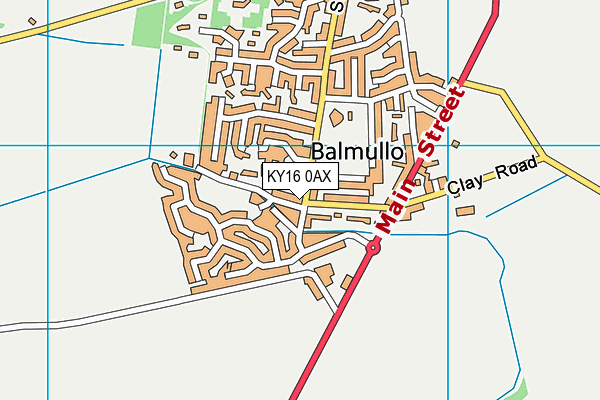 KY16 0AX map - OS VectorMap District (Ordnance Survey) KY16 0AX map - OS VectorMap District (Ordnance Survey)
