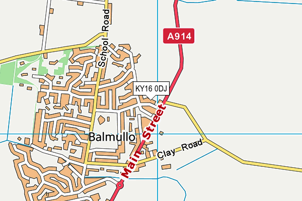 KY16 0DJ map - OS VectorMap District (Ordnance Survey) KY16 0DJ map - OS VectorMap District (Ordnance Survey)